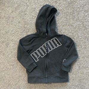 Puma Toddler Boy’s 4T Dark Gray Full Zip Hoodie